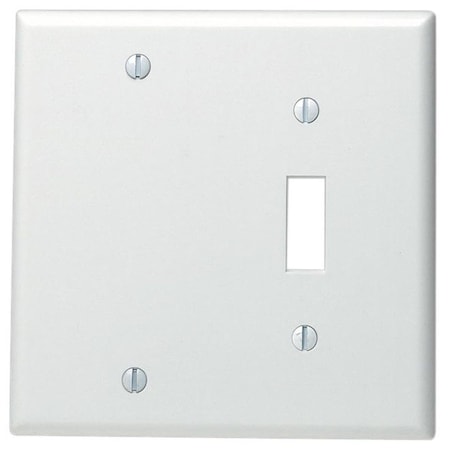 Ezgeneration White Single Gang Toggle & Blank Wallplate EZ81822